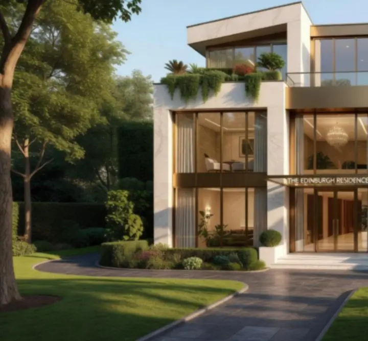 Prime residential townhouse exterior representing a featured property in London