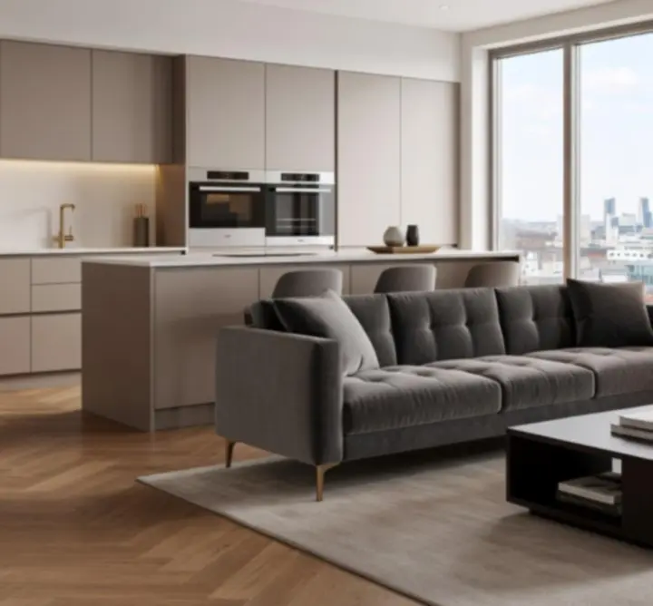 Modernised interior of a prime multi-unit residential property