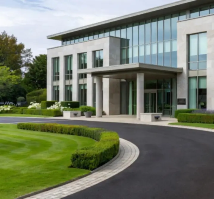 Recently acquired residential property in a UK city with modern architecture.